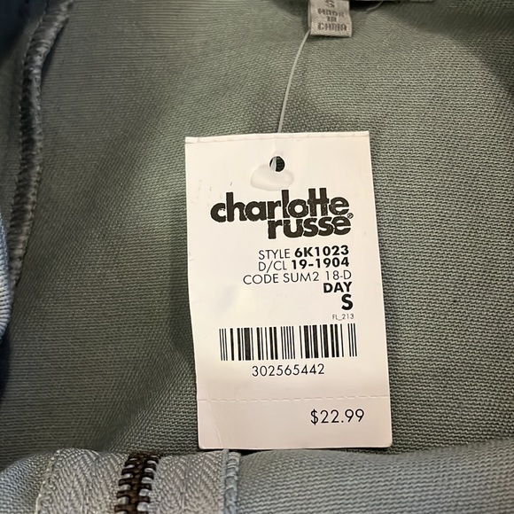 Muted Green Mini Skirt - Picture 2 of 2